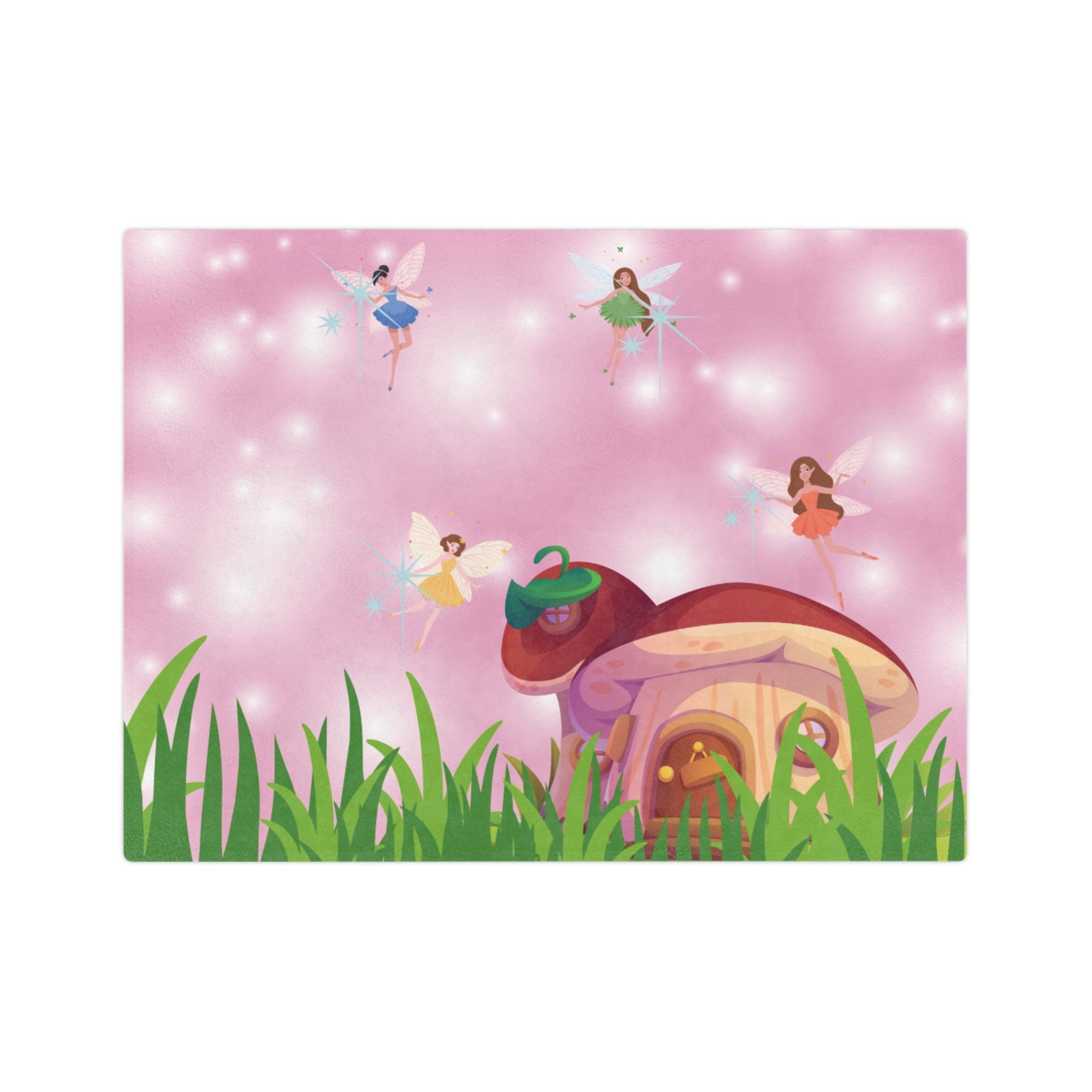 Fairy Tale Velveteen Microfiber Blanket | Cozy Throw for Kids, Nursery Décor, Gifts for Birthdays, Baby Showers, Imaginative Play