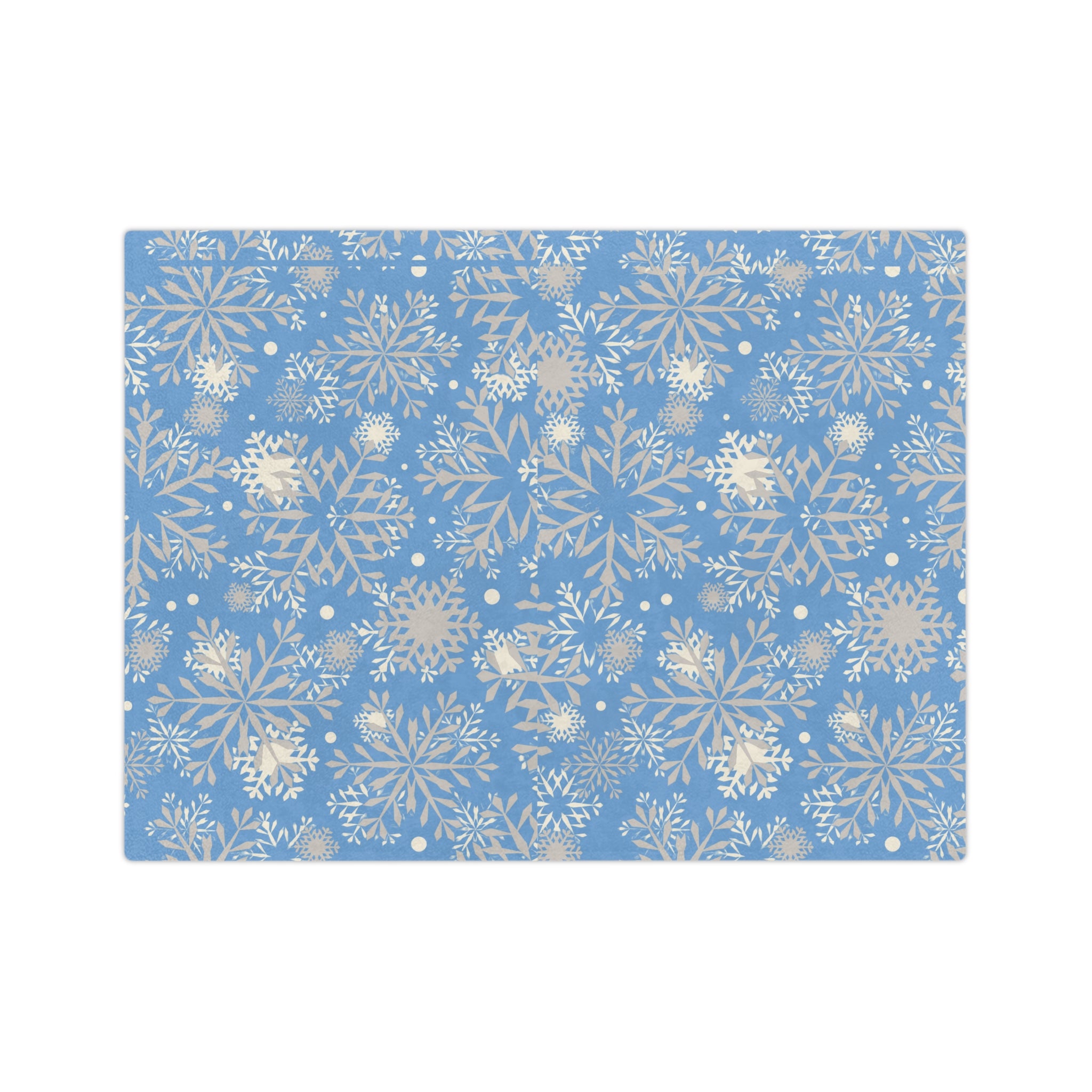 Cozy Winter Blanket, Soft Microfiber Throw for Christmas, Snowflake Design, Holiday Decor, Warm Gift
