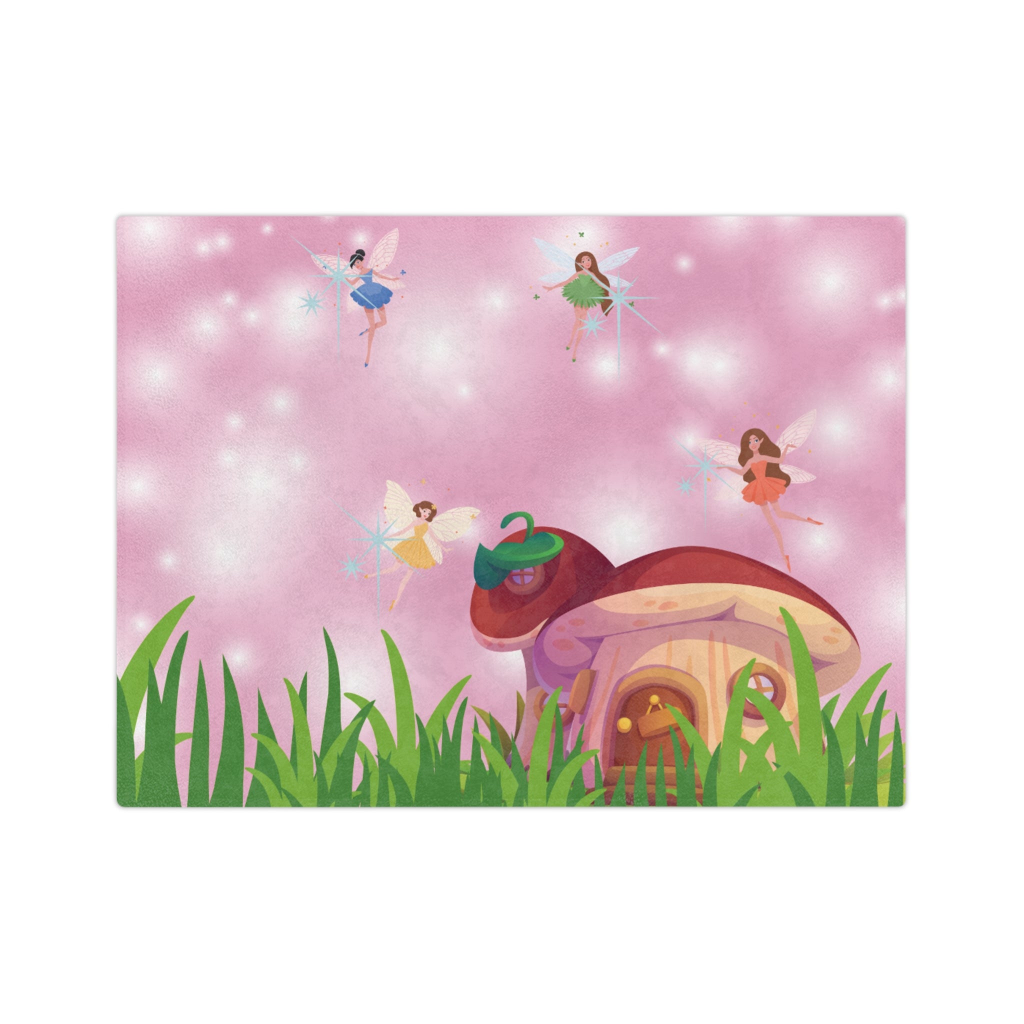 Fairy Tale Velveteen Microfiber Blanket | Cozy Throw for Kids, Nursery Décor, Gifts for Birthdays, Baby Showers, Imaginative Play