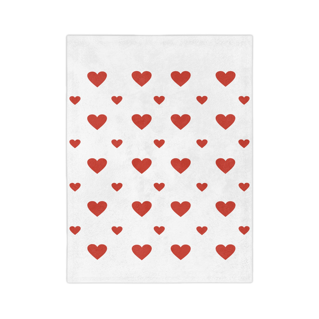 Cozy Heart Pattern Blanket - Perfect for Valentine's Day, Home Décor, Gifts, Snuggling, Soft Microfiber Blanket