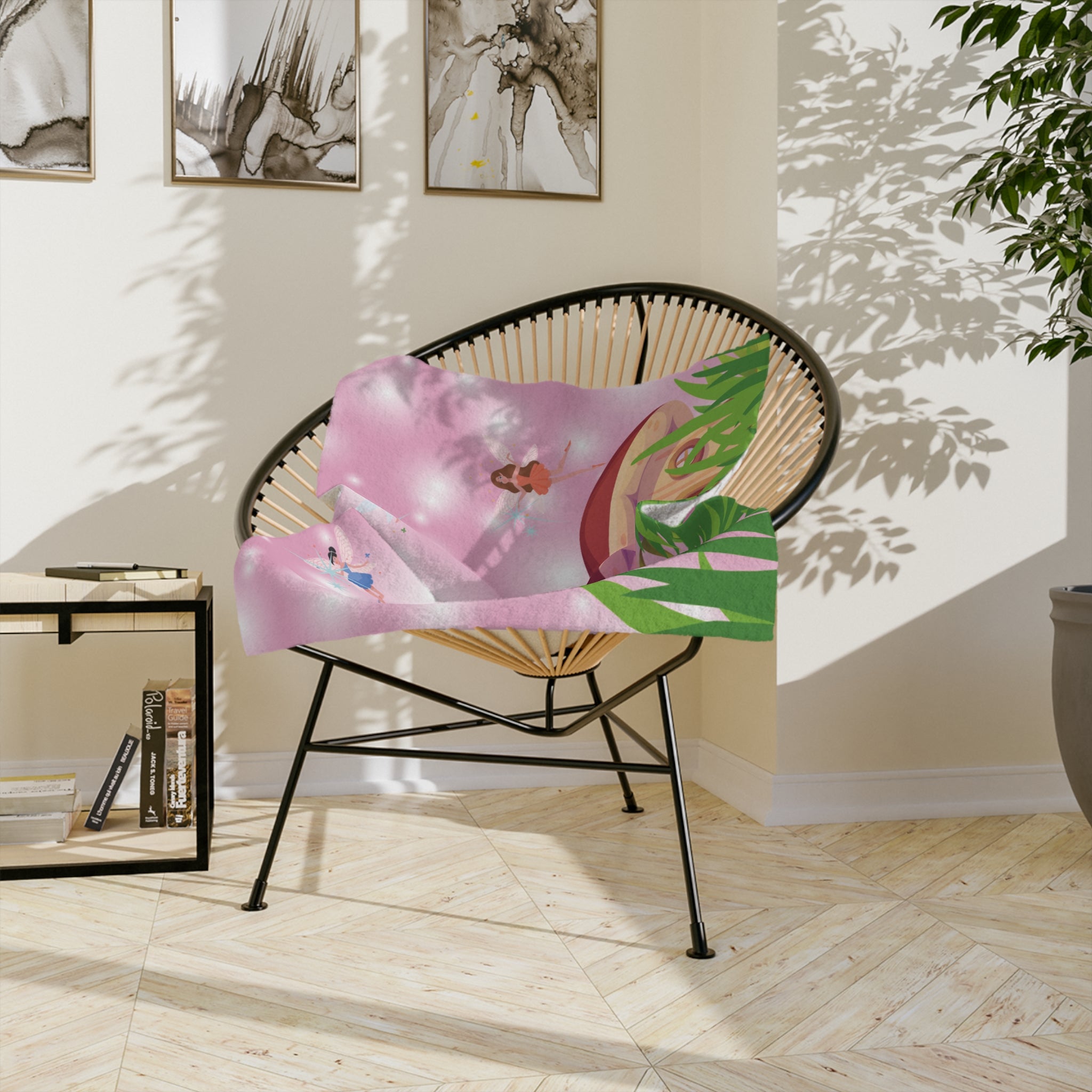 Fairy Tale Velveteen Microfiber Blanket | Cozy Throw for Kids, Nursery Décor, Gifts for Birthdays, Baby Showers, Imaginative Play