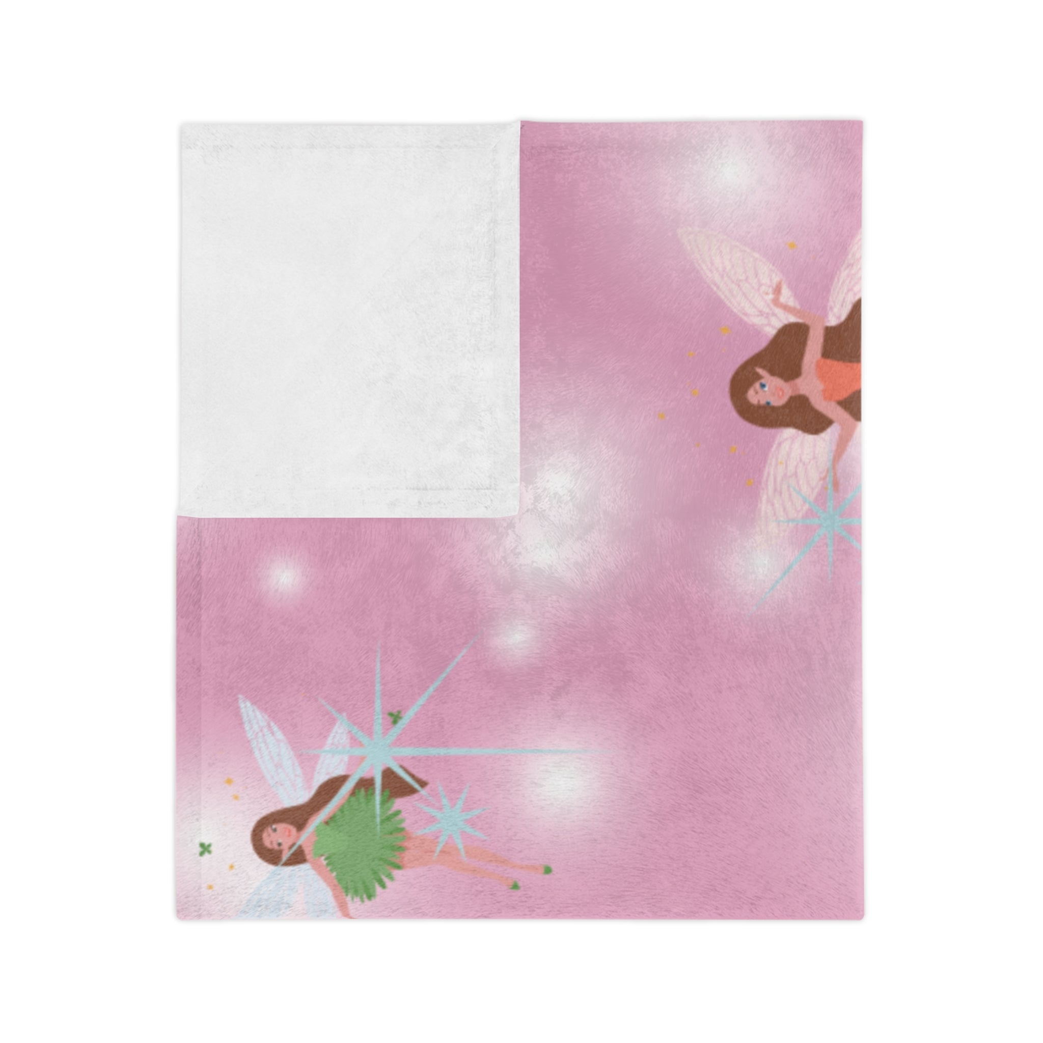 Fairy Tale Velveteen Microfiber Blanket | Cozy Throw for Kids, Nursery Décor, Gifts for Birthdays, Baby Showers, Imaginative Play