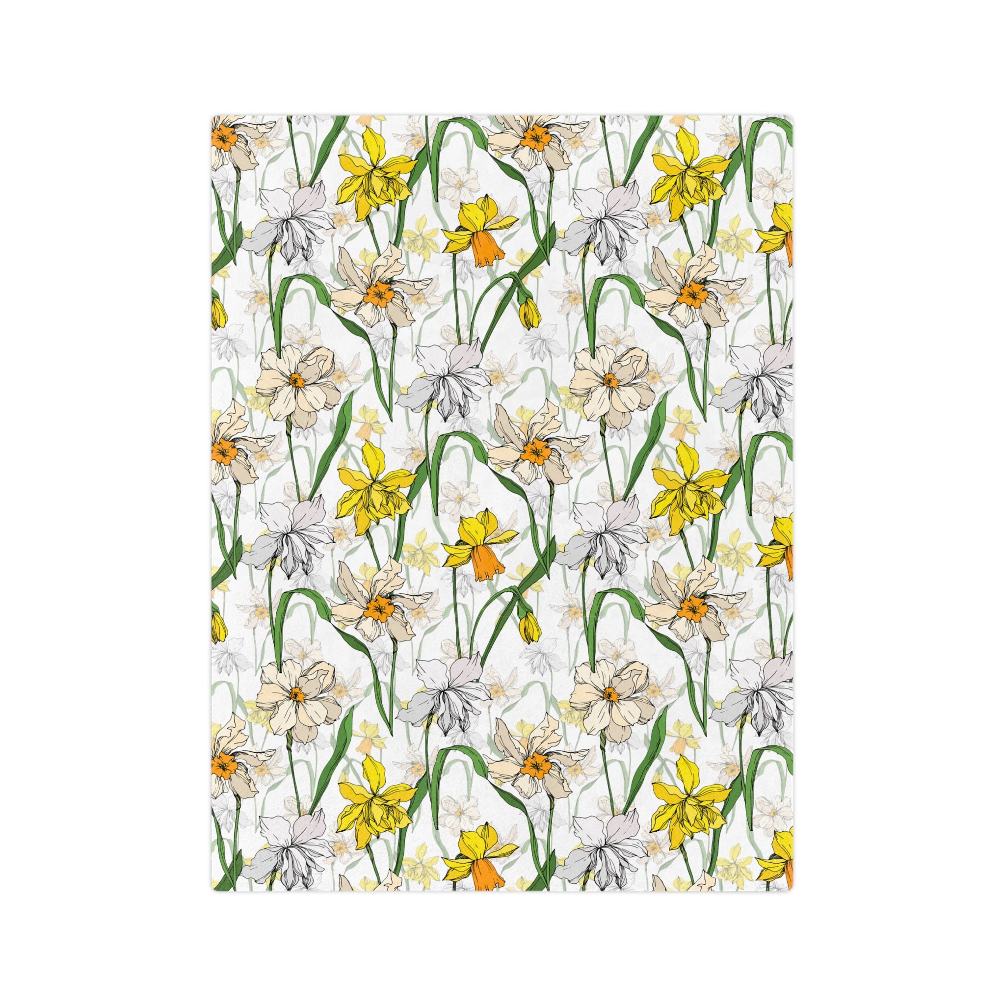 Spring Floral Velveteen Blanket, Cozy Throw for Home Decor, Perfect Gift for Mother's Day, Easter, or Housewarming