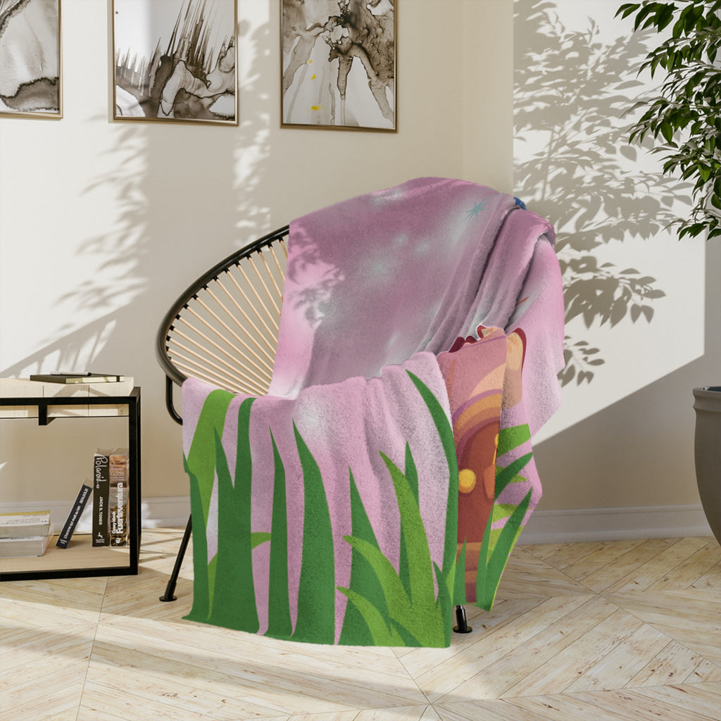 Fairy Tale Velveteen Microfiber Blanket | Cozy Throw for Kids, Nursery Décor, Gifts for Birthdays, Baby Showers, Imaginative Play