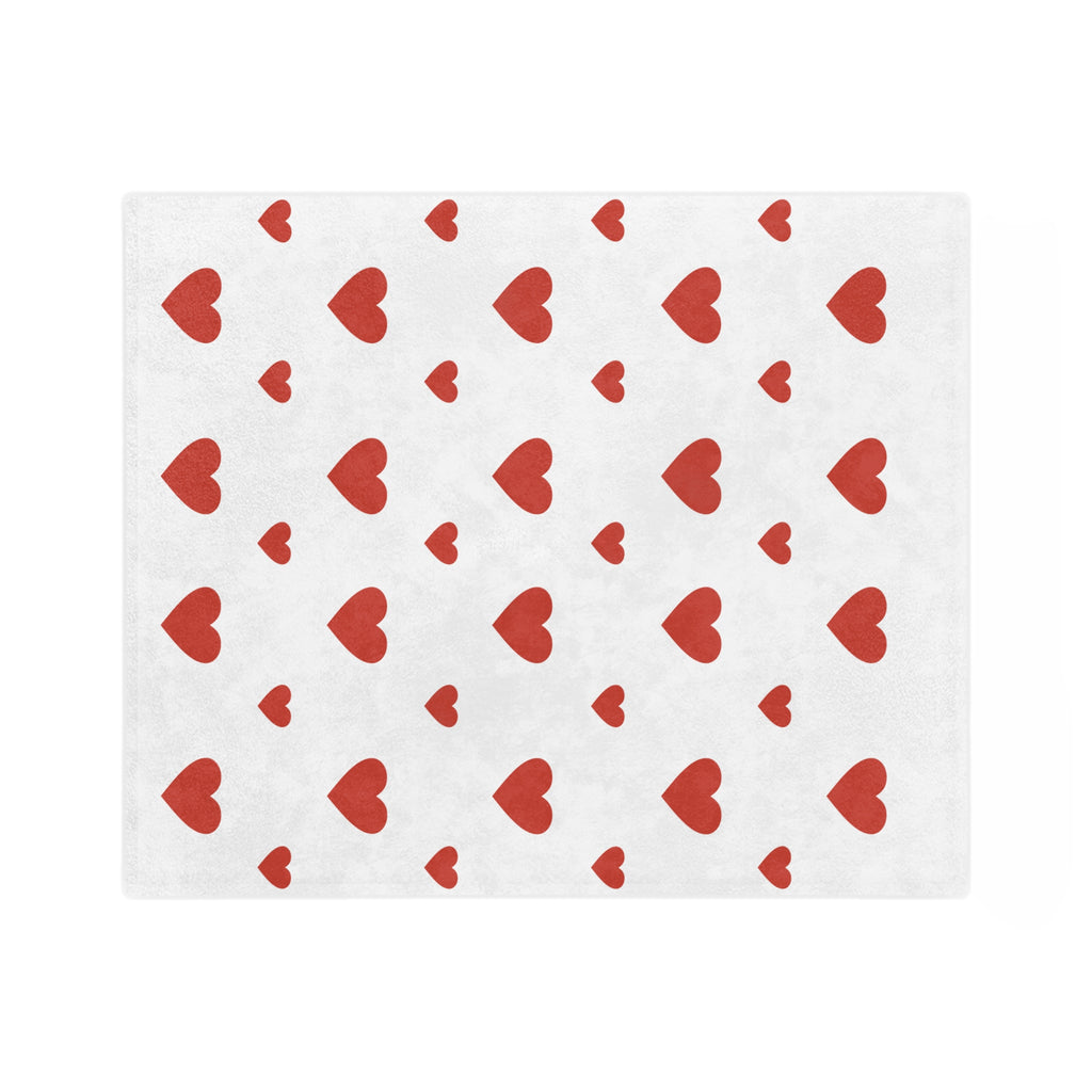 Cozy Heart Pattern Blanket - Perfect for Valentine's Day, Home Décor, Gifts, Snuggling, Soft Microfiber Blanket
