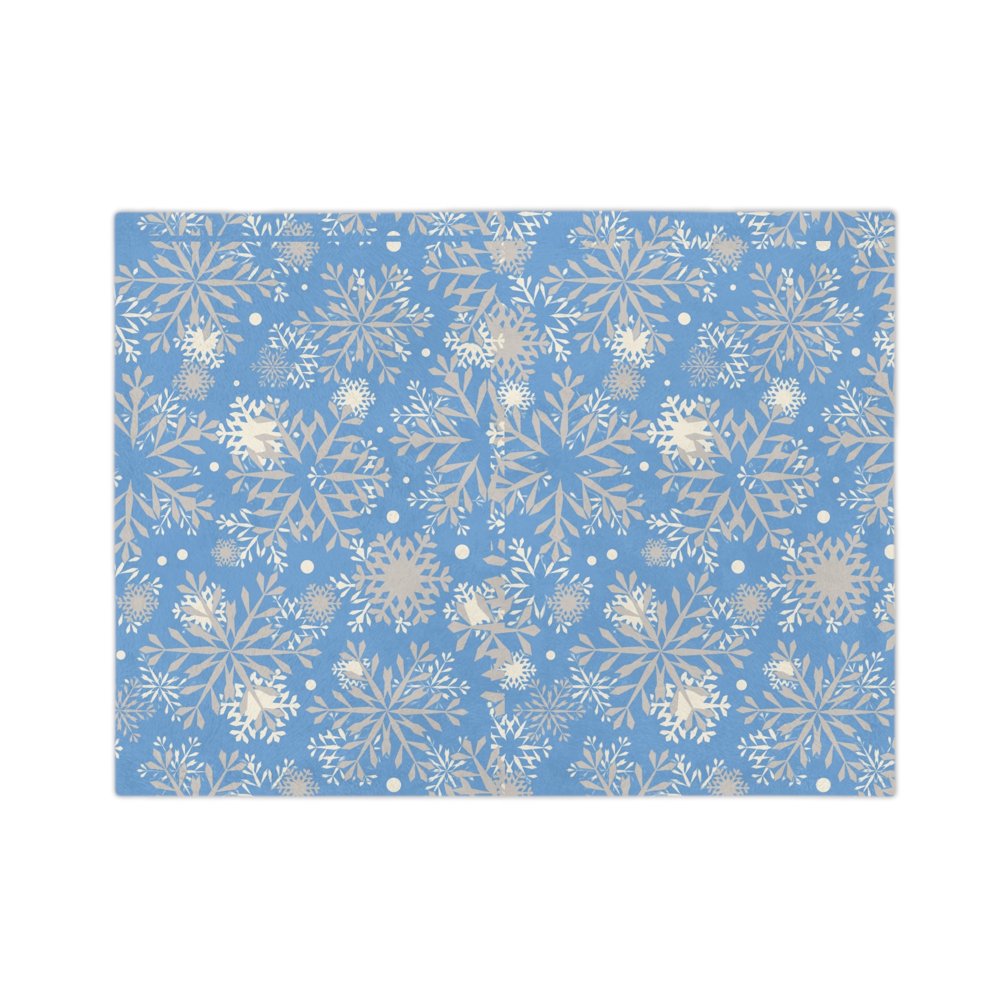 Cozy Winter Blanket, Soft Microfiber Throw for Christmas, Snowflake Design, Holiday Decor, Warm Gift