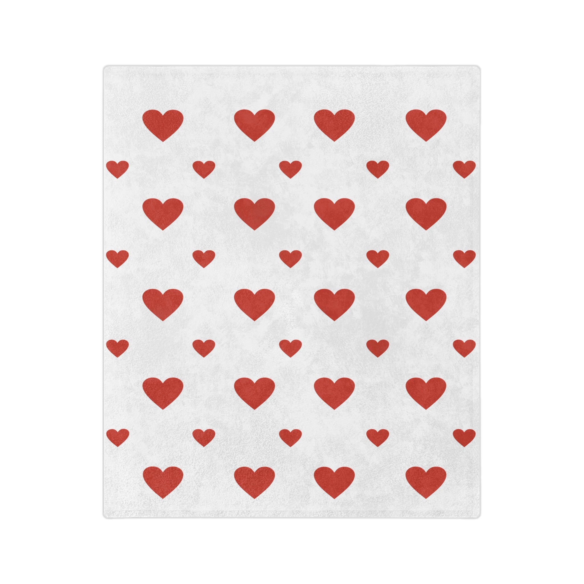 Cozy Heart Pattern Blanket - Perfect for Valentine's Day, Home Décor, Gifts, Snuggling, Soft Microfiber Blanket