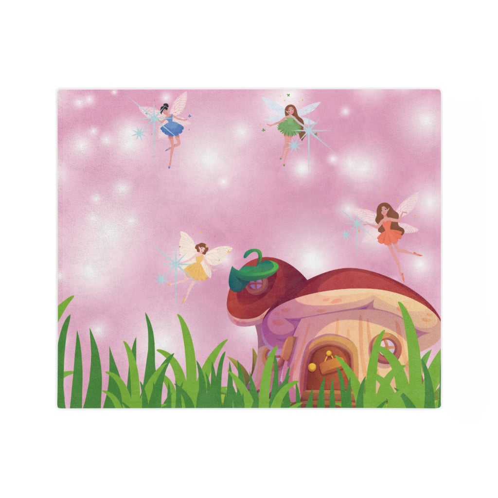 Fairy Tale Velveteen Microfiber Blanket | Cozy Throw for Kids, Nursery Décor, Gifts for Birthdays, Baby Showers, Imaginative Play